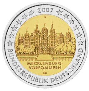GERMANY 2 EURO 2007 - SCHWERIN CASTLE - D - MUNICH